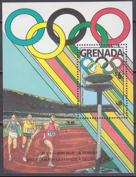 1989 Grenada 1970/B218 1988 Olympic Games in Seoul 7,50 €