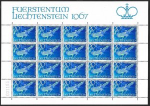 LIECHTENSTEIN (80) All different Sheets of stamps ALL Mint Never Hinged