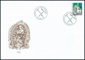 Slovakia 1995 FDC 70 Nová Baňa (Definitive stamp)