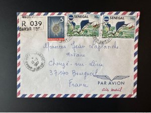 Senegal 1977 Mi. 581 Registered letter 13/03/1977 Fish Fishing Swordfish