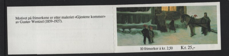 Norway   #832a   MNH  1983  complete booklet Christmas 2.50k