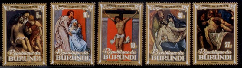 Burundi 1974 SC# 444-8 Easter MNH-OG E48