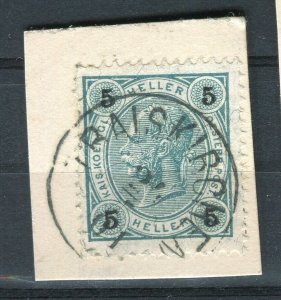 AUSTRIA; 1890s-1900s early F. Joseph issue fine used Full Postmark PIECE