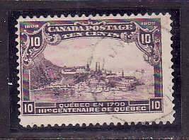 Canada-Sc#101- id6506-used 10c violet Tercentenary-1908-     