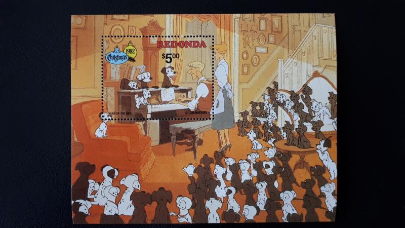 Disney - Redonda 1982. - Christmas ** MNH Block