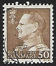 Danmark # 438 - Frederik IX - 50 öre - used  {Dk1}