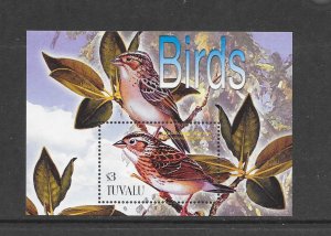 BIRDS - TUVALU #930  GRASSHOPPER SPARROW S/S  MNH