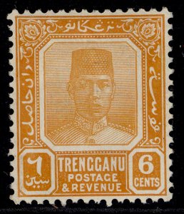 MALAYSIA - Trengganu GV SG33, 6c orange, M MINT.