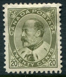 CANADA #94 VF Original Gum Issue Hinge Remnant Thin - King Edward VII - S7987