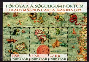 Faroe Islands 2019 Old Maps Mint MNH Miniature Sheet