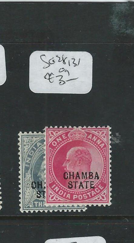 INDIA CHAMBA (P3107B)  KE 1/2A, 1A  SG 28, 31  MOG