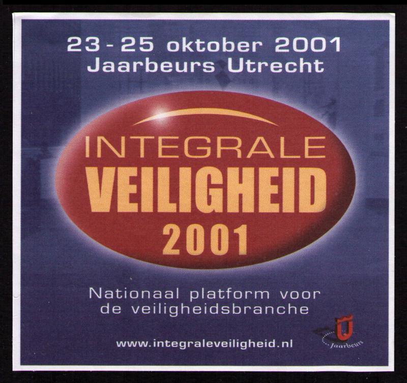 POSTER LABEL INTEGRATED SECURITY, Jaarbeurs UTRECHT, NETHERLAND 23-25 OCT 2001