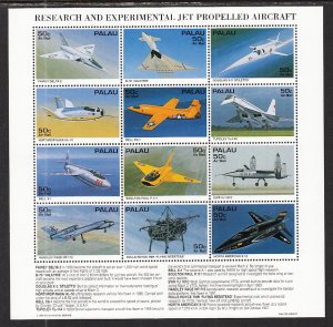 Palau 370 Airplanes Souvenir Sheet MNH VF