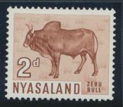 Nyasaland SG 201  SC# 125  MH  Zubu Bull   see details 