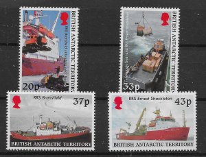 BRITISH ANTARCTIC TERR. SG325/8 2000 ANTARCTIC SUPPLY SHIP MNH