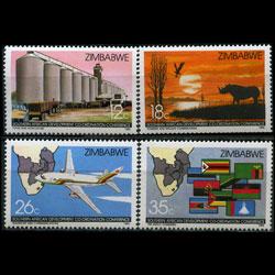 ZIMBABWE 1986 - Scott# 525-8 Development Set of 4 NH