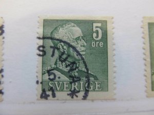 Sweden Suede Sweden 1940-42 5o Perf 12 1⁄2 Fine Green Used A13P13F148-