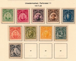 Philippines # 290-299, Portraits, Mint Hinged, 1/3 Cat.