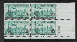 #C35 MNH Plate Block