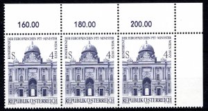 Austria Scott # 920, mint nh, strip of 3