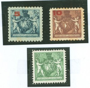 Liechtenstein #71a-1/73 Unused Single
