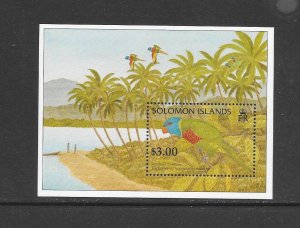 BIRDS - SOLOMON ISLANDS #823 RAINBOW LORIKEET MNH