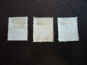 Stamps - South Australia - Scott# 114-116 - Used Part Set of 3 Stamps