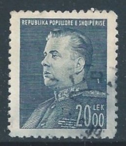 Albania #448 Used 20L Enver Hoxha