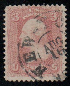 US #65 VF used with well struck NEW YORK cancel, Very Nice!   Est $15-20.00