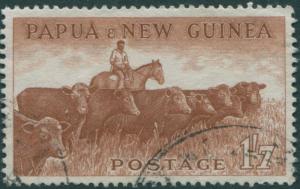 Papua New Guinea 1958 SG22 1/7d Cattle FU