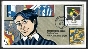 5794-FDC -63c Paintings by Roy Liechtenstein: Still Life with Crystal - Bullseye