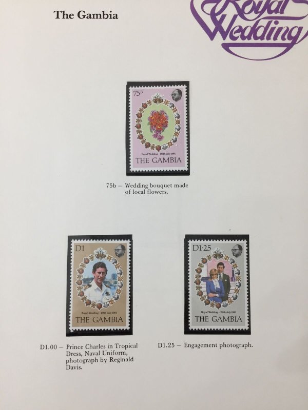 Lady Diana Royalty 1981 Wedding MNH+Sheets+Booklet Gambia Ghana Grenada UK316