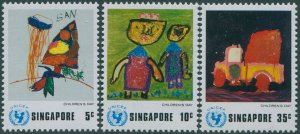 Singapore 1974 SG241-243 Children's Day (3) MNH