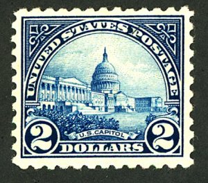 U.S. #572 MINT OG HR