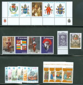 Vatican City 1997 Compete MNH Year Set