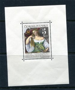 Czechoslovakia 1965 Sc 1336 MNH Sheet Titian Art Young Women  12408