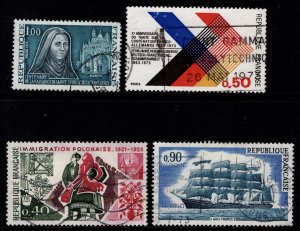 France 1973 various single stamp commemoratives [Used]