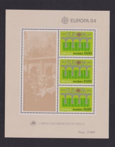Portugal  Madeira  #94a  MNH    1984  sheet  Europa