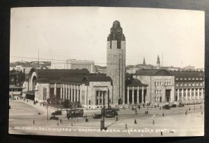 1939 Helsinki Finland RPPC Postcard Cover To Sweden Olympic Cancels