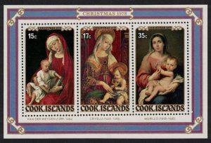 Cook Is. Christmas Paintings MS 1978 MNH SC#505a SG#MS621