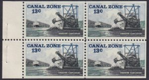 Sc# 163a U.S Panama 1975 Canal Zone 13¢ booklet pane MNH CV $3.00