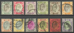 Transvaal Scott 268-280 Used - 1904-09 King Edward VII - SCV $114.05