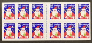 U.S. 1994 #2873 Booklet, Santa Claus, MNH.