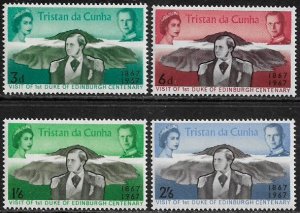 Tristan Da Cunha #109-12 MNH Set - Royal Visit Centenary
