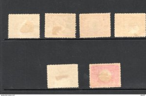 Dominican Republic 1902 Inverted centers Error Full set MH 17273
