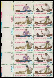 PCBstamps    US #1717/1720 PB $1.56(12x13c)Revolutionary War, 1977, MNH, (1f)