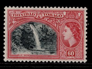 TRINIDAD AND TOBAGO QEII SG276 60c blackish green and carmine, LH MINT. Cat £27.