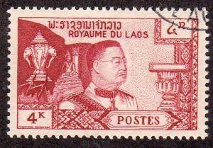 Laos 52 - CTO-NH - King Sisavang-Vong (cv $0.35)