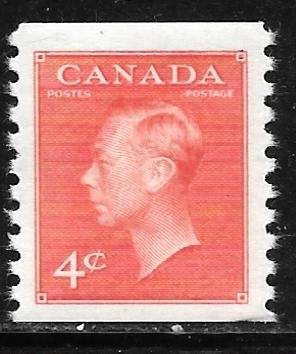 Canada 310: 4c George VI, MNH, VF