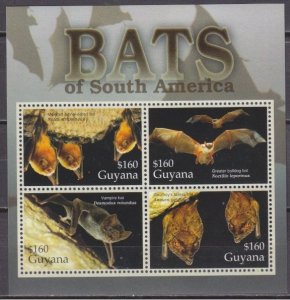 2005 Guyana 7772-7775KL The bats 7,50 €